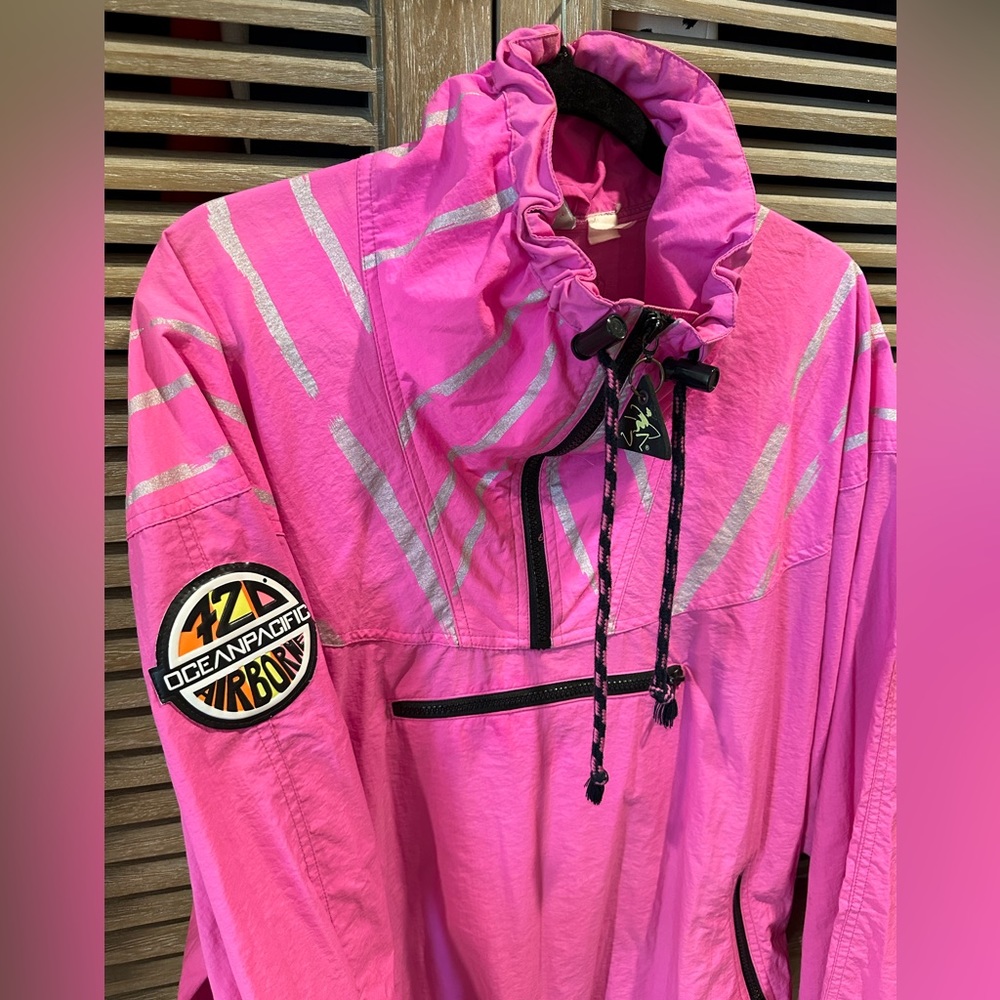 Vintage: Women’s OP ocean pacific windbreaker jacket pink size medium